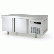 Soubassement réfrigéré Positif 1345mm 2 portes pleines GN1/1 Coreco