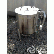 Bac de lancement PROMINOX 200 L - demi-couvercle, 3 pieds, 3 sondes de niveau