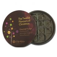 Boîte-cadeau ronde et plate de truffe au chocolat de cylindre de carton - am packaging company limited - 180 (dia) * 40 (h) mm