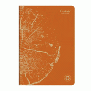 Calligraphe Lot de 5 Cahier Forever Premium A4, 96p./48 feuilles 90 g/m² piquées, ligné, coloris orange rouille - 3210336846655