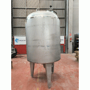 Cuve verticale en acier inoxydable 304 de 2000 litres avec enveloppe hermétique. - référence : c13722