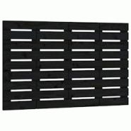 Décoshop26 - Tête de lit accessoire couchage chambre à coucher meuble murale style palette 96 x 3 x 63 cm Bois massif noir TDL0202494 - noir 300056 Décoshop26 - Tête de lit accessoire couchage chambre à coucher meuble murale style palette 96 x 3 x 63 cm Bois massif noir TDL0202494 - noir 300056