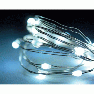 Guirlande électrique - 240 micro LED blanc froid - 12m - 8 fonctions de clignotement - usage extérieur