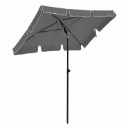 Helloshop26 - Parasol de balcon rectangulaire 1,8 x 1,25 m protection UPF 50+ ombrelle toile avec revêtement en pa sac de transport 12_0001784 - 3000