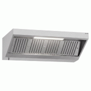 Hotte murale inox statique 1m80 avec filtre et éclairage | Profondeur 700 mm