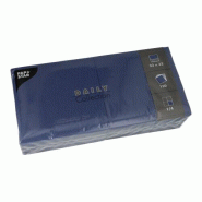 PAPSTAR 150 Serviettes "DAILY Collection" 1/4-pli 32 cm x 32 cm bleu foncé - bleu papier 89642