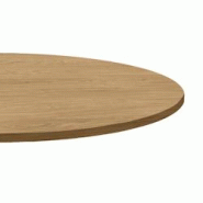 Restootab - Plateau Ø120 decor chene naturel - marron Bois manufacturé PL-R120M-CH.NAT Restootab - Plateau Ø120 decor chene naturel - marron Bois manufacturé PL-R120M-CH.NAT