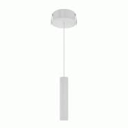 Suspension LED tubulaire Alp Space 5W, sélecteur de température de couleur (2700K-3200K-4000K), angle de faisceau de 45°, blanc mat - Beneito & Fau