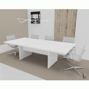 Table de réunion rectangulaire TAK - Mobel Linea. - Non, 250, Blanc_0