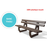 Banc public en plastique recyclé hanit - TIVOLI