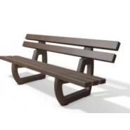 Banc public Tivoli 150 cm en plastique recyclé - 5 lames - HANIT - Garantie 15 ans Banc public Tivoli 150 cm en plastique recyclé - 5 lames - HANIT - Garantie 15 ans