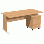 Bureau droit pied panneau en 
