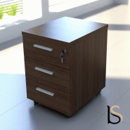 Caisson mobile exécutif Quando - MDD - Noyer_0