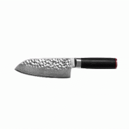 Couteau Santoku 18 cm KOTAI Pakka Damas - marron inox 708999028042