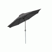 Décoshop26 - Parasol de jardin Ø 3m inclinable polyester/aluminium 5kg anthracite 04_0003885 - aluminium 3000534732696