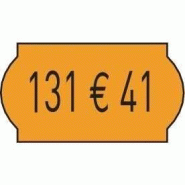 Étiquette neutre 26x12mm fluo orange - 15000 unités - prédécoupées et résistantes