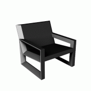 Fauteuil lounge in & out FRAME - noir