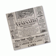 Feuille ingraissable pour burger Journal noir/blanc 31x31cm - par 1000