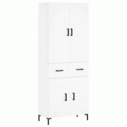 Helloshop26 - Buffet bahut commode armoire meuble de rangement organisateur cuisine salle de séjour salon haut 69,5 x 34 x 180 cm 02_0032583 - 300021_0