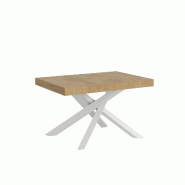 Itamoby Table Extensible 90X120/380 Cm Volantis Premium Chêne Nature Structure Blanc - marron 8050598907405