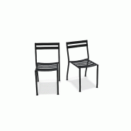 Lot de 2 chaises FLANER - anthracite