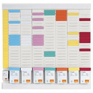 Nobo planning à fiches T2 - 8 colonnes - 48 x 48 cm Nobo planning à fiches T2 - 8 colonnes - 48 x 48 cm