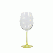 Novastyl - Lot de 4 verres à pied 43.5cl en verre marguerite - 3256391047088