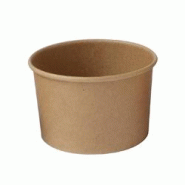 Packnwood FHC - 500Pcs - Pot carton kraft brun chaud et froid - H55mm 180ml - marron en carton 8NPPOB180 Packnwood FHC - 500Pcs - Pot carton kraft brun chaud et froid - H55mm 180ml - marron en carton 8NPPOB180
