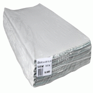 ProNappe Paquet de 400 nappes papier, pliées au format, sous film - Format 60x60cm - Blanc - blanc papier 646061I