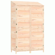 Remise de jardin 102x52x174,5 cm Bois de sapin solide Modèle Vega Edge - 152190