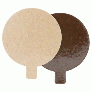 Rond carton chocolat/praliné Ø8cm - par 200
