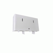 Rossignol Distributeur papier hygiénique Blanka - 2x400m - blanc signalisation - RAL 9016 - 3019920581176