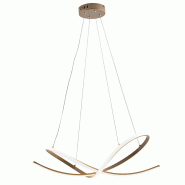 ROSSINI ILLUMINAZIONE Savoy Suspension Led 45W 3000K En Aluminium Or Satiné Avec Diffuseur Silicone - Plafonnier Design Professionnel - SAV003