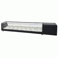 Vitrine réfrigérée pour tapas avec 6 gn 1/3 verre plat, 2 niveaux - 1810x400x300 mm - 160 W 230/1V - 13D85184 Eurast - inox 13D85184 Vitrine réfrigérée pour tapas avec 6 gn 1/3 verre plat, 2 niveaux - 1810x400x300 mm - 160 W 230/1V - 13D85184 Eurast - inox 13D85184