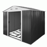 Abri de jardin en métal anthracite 'leeds' - 4801 Abri de jardin en métal anthracite 'leeds' - 4801