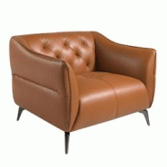 AC ANGEL CERDA Angel Cerdá Fauteuil Chester cuir marron earth clay 5098C 103 x 95 x 77 - marron textile 8435631021520 AC ANGEL CERDA Angel Cerdá Fauteuil Chester cuir marron earth clay 5098C 103 x 95 x 77 - marron textile 8435631021520