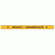 Bande de distanciation sol "sécurité - confidentialité" - blanc