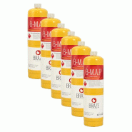 Bouteille de gaz de brasure B-MAP - usage unique et recyclable - 1 Litre