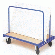 Chariot porte panneaux Roues caoutchouc Chariot porte panneaux Roues caoutchouc