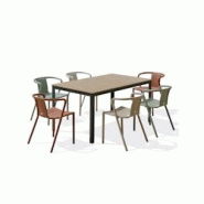 DCB GARDEN Ensemble repas de jardin 6 places en aluminium gris anthracite - BOSTON DIEGO - gris aluminium BOSTONTB150+DIEGOX6 DCB GARDEN Ensemble repas de jardin 6 places en aluminium gris anthracite - BOSTON DIEGO - gris aluminium BOSTONTB150+DIEGOX6