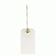 Etiquette kraft américaine blanc 45x80mm - par 48