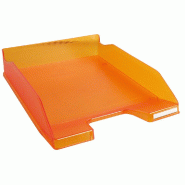 Exacompta Lot de 6 Corbeille COMBO MIDI Linicolor tangerine translucide - orange matière synthétique 11346D