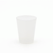 GOBELET CAFE LONG 15cl - Givré - Café long - transparent plastique polypropylène 0000000015