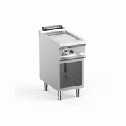 Grillade gaz rainurée chrome sur placard ouvert - Plaque de cuisson en acier inox AISI 304 - FTBG74ARC - DOMINA PRO 700_0