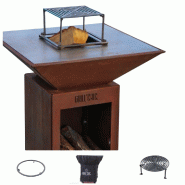 GRILLCHIC pack privilège brasero auvergnat corten bois carre 62 simple cuve - marron paprivbrcoscau_bois_carre GRILLCHIC pack privilège brasero auvergnat corten bois carre 62 simple cuve - marron paprivbrcoscau_bois_carre