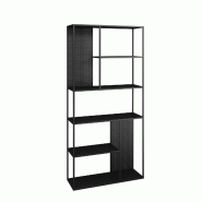 Helloshop26 - Étagère design intemporel salon chambre meuble de rangement autoportante Vehmaa avec panneaux décoratifs acier 188 x 03_0011158 - 300