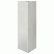 Helloshop26 - Jardinière bac lit surélevé plantes fleurs terrasse jardin triangulaire 30 x 26 x 75 cm acier inoxydable Argent 02_0038807 - 30002179 Helloshop26 - Jardinière bac lit surélevé plantes fleurs terrasse jardin triangulaire 30 x 26 x 75 cm acier inoxydable Argent 02_0038807 - 30002179