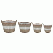 Helloshop26 - Jardinière lit surélevé plantes fleurs jardin 4 pièces osier avec doublure en PE 02_0001333 - 3000077041538 Helloshop26 - Jardinière lit surélevé plantes fleurs jardin 4 pièces osier avec doublure en PE 02_0001333 - 3000077041538