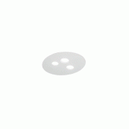 Plafonnier Luna P/P 3Xgx53 Max 3X8W Blanc - Structure En Métal Et Diffuseur En Aluminium - Gea Luce - Éclairage D'Intérieur - blanc LUNA P/P - BIANCO