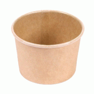 Pot en carton 70ml Ø6/5x4cm marron - par 1000